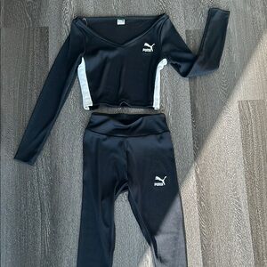 Puma Black and White Leggings